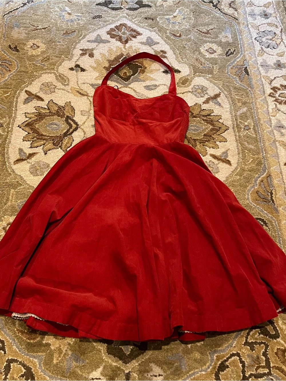 Anthropologie Girls from Savoy Rodna Corduroy Halter Vintage Pinup Dress NWT - Picture 2 of 10